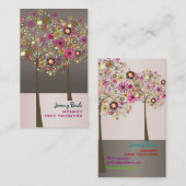 PixDezines Spring Blooms/DIY color! Visitekaartje (Voorkant / Achterkant)