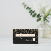 PixDezines Sprinkles/Faux Gold/Place Cards Plaatskaartje (Staand voorkant)