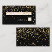 PixDezines Sprinkles/Faux Gold/Place Cards Plaatskaartje (Voorkant / Achterkant)