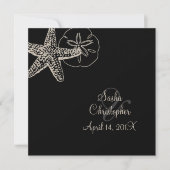 PixDezines Starfish/Beach Wedding Invitations (Devant)
