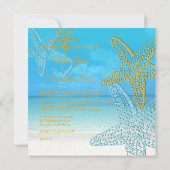 PixDezines Starfish+Beach Wedding Invitations (Dos)