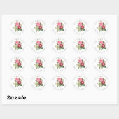 PixDezines Stickers Merci Roses Roses Vintages (Feuille)