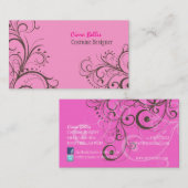 PixDezines Stijlvolle Pearl Swirls Visitekaartje (Voorkant / Achterkant)