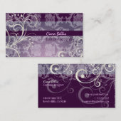 PixDezines Stijlvolle Pearl Swirls Visitekaartje (Voorkant / Achterkant)