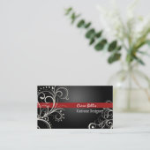 PixDezines Stijlvolle Pearl Swirls Visitekaartje (Staand voorkant)