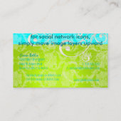 PixDezines Stijlvolle Pearl Swirls Visitekaartje (Achterkant)