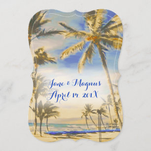 PixDezines strand/kobalt Kaart