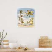 PixDezines strand Poster (Keuken)