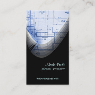 PixDezines Stylish Architect/Gold stock Visitekaartje