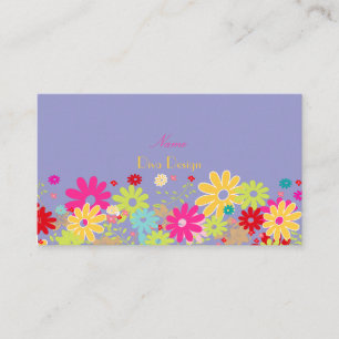 PixDezines Summer Blooms, BusinessCard Visitekaartje