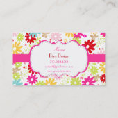 PixDezines Summer Blooms, BusinessCard Visitekaartje (Achterkant)
