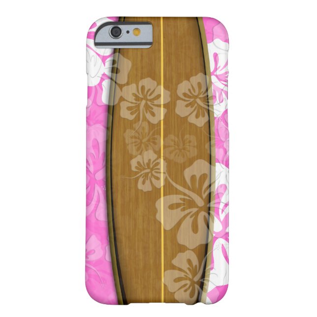PixDezines surf board+hibiscus/diy background Case-Mate iPhone Case (Achterkant)