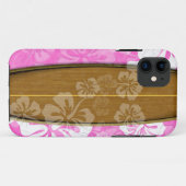 PixDezines surf board+hibiscus/diy background Case-Mate iPhone Case (Achterkant (horizontaal))