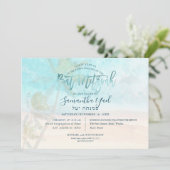 PixDezines surft op, palmbomen, strandvleermuis mi Kaart (Staand voorkant)