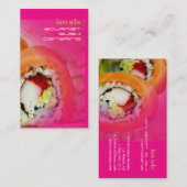 PixDezines sushi visitekaartjes (Voorkant / Achterkant)