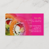 PixDezines sushi visitekaartjes (Achterkant)