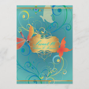 PixDezines Sweet 16/Vlinders/Wervelingen/Libel Kaart