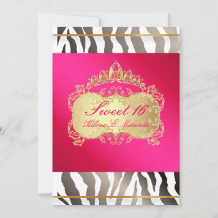 PixDezines Sweet 16/Zebra Stripes Kaart