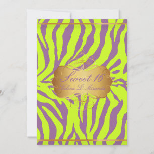 PixDezines Sweet 16/Zebra Stripes Kaart