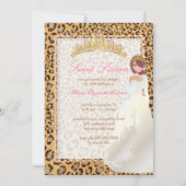 PixDezines Sweet 16/Zebra Stripes Kaart (Achterkant)