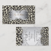 PixDezines taches léopard / carte de visite (Devant / Derrière)