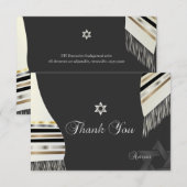 PixDezines tallit mitzvah Bedankkaart (Voorkant / Achterkant)