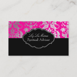 PixDezines Tanza Damask/DIY achtergrond/roze Visitekaartje