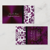 PixDezines Tanza Damask/DIY achtergrondkleur Visitekaartje (Voorkant / Achterkant)