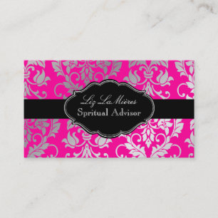 PixDezines Tanza Damask/DIY background/roze Visitekaartje