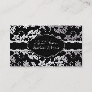 PixDezines Tanza Damask/DIY background Visitekaartje