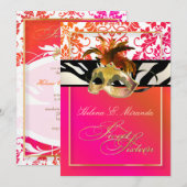 PixDezines Tanza Damask/zoet 16/zebra Kaart (Voorkant / Achterkant)