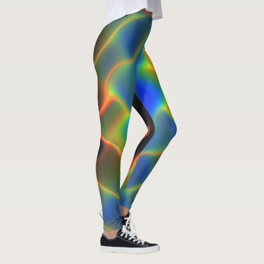 PixDezines Techno Dance/Neon Licht Leggings (Rechts)