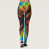 PixDezines Techno Dance/Neon Lights Leggings (Achterkant)