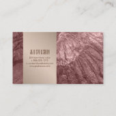 PixDezines textuur, Faux Metallic Brons Visitekaartje (Achterkant)