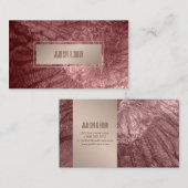 PixDezines textuur, Faux Metallic Brons Visitekaartje (Voorkant / Achterkant)