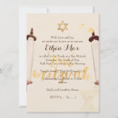 PixDezines  torah scrollbar mitzvah Kaart (Achterkant)