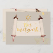 PixDezines  torah scrollbat mitzvah Kaart (Voorkant / Achterkant)