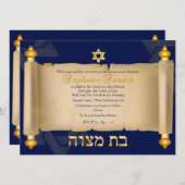 PixDezines torah scrollbat mitzvah Kaart (Voorkant / Achterkant)