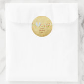 PixDezines  Tortelduifjes Ronde Sticker (Tas)
