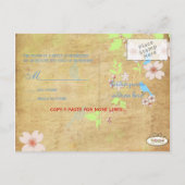 PixDezines Tortelduifjes RSVP briefkaarten (Achterkant)