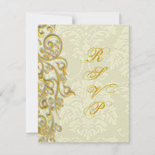 PixDezines tourbillons dorés rsvp