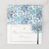 PixDezines Tree of LIfe+Aqua Blue (Buitenkant ongevouwen)