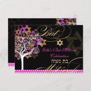 PixDezines Tree of Life Bat Mitzvah/DIY Background Kaart