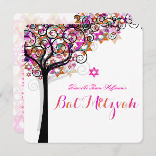 PixDezines Tree of Life Bat Mitzvah/DIY Background Kaart