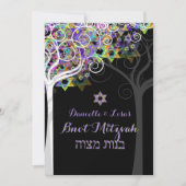 PixDezines tree of life B'not Mitzvah Kaart (Voorkant)