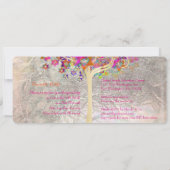 PixDezines tree of life mitzvah/DIY Kaart (Achterkant)