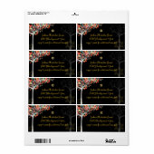 PixDezines tree of life/mitzvah Etiket (Full Sheet)