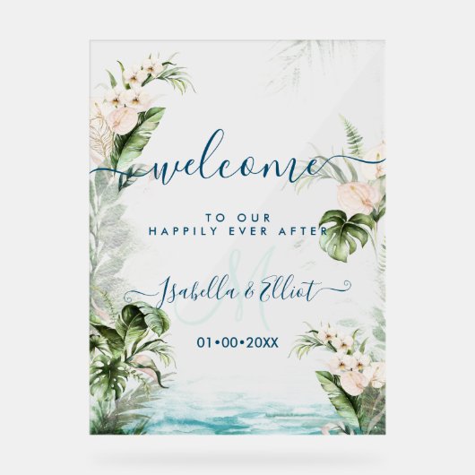 PixDezines Tropisch Oerwoud Acryl Bord (Voorkant)