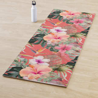 PixDezines Tropisch Paradijs Bloemige Gebladerte Yogamat