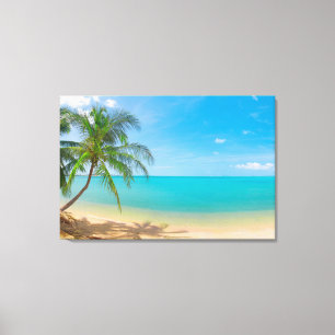 PixDezines tropisch paradijs Canvas Afdruk